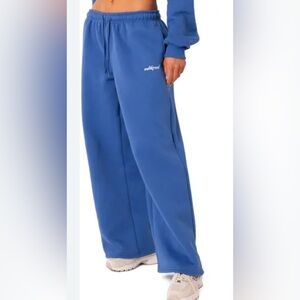 NWT EDIKTED BREANNA LOW RISE WIDE LEG SWEATPANTS SIZE S